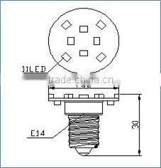 E10 E14 30mm Led Amusement Light 60v 24v 220v White Color thumbnail-3