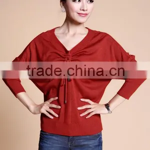 Ladies Batwing Knitted Sweater thumbnail-1