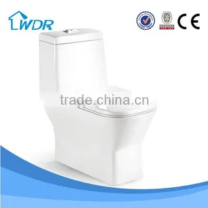 One Piece Turkish Ceramic Toilet Porcelain New Sitting wc thumbnail-1