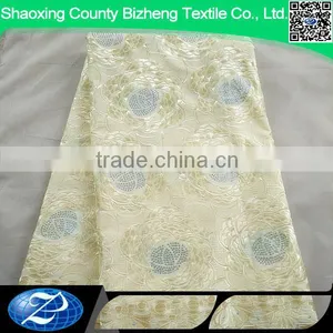 Hot Sell Nigeria Laces Swiss Voile Lace for Dressing thumbnail-1