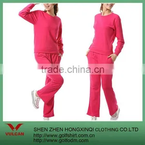 100%Polyester Red Women Sportwear Suit thumbnail-1