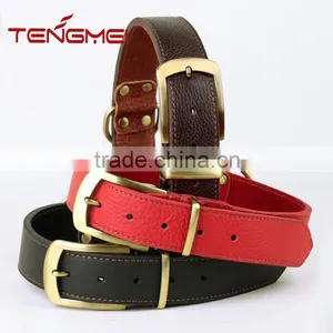 2016 Hot Selling Leather Dog Collar for Medium-sized Dogs thumbnail-2