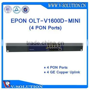 Cheap Compact Design Mini Size 4PON EPON OLT Optic Fiber Networking Equipment Optical Line Terminal for FTTH Solution thumbnail-1