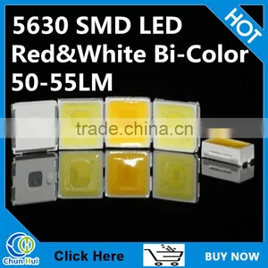 Factory Price Red and White Bi-Color Common Cathode 5630 Smd Led thumbnail-1