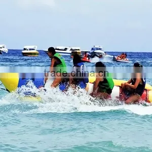 Best Seller in Summer Inflatable Banana Boat Water Float Game Cheap Price Factory Supply thumbnail-1