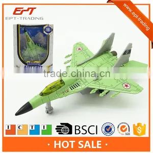 Miniature Pull Back Metal Toy Die Cast Plane With Sound thumbnail-1
