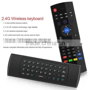 2.4GHz Wireless Qwerty Fly Air Mouse Keyboard Mx3 Airmouse Remote for Android TV Box MX3 thumbnail-6