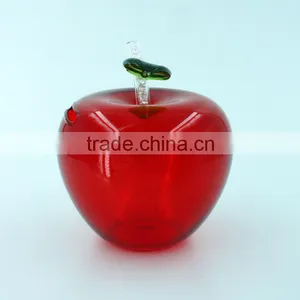 Lovely Wedding Door Gift Crystal Red Apple Coin Piggy Bank thumbnail-4