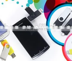 Newest Smart Phone Usb Flash Drive , Promotional Usb Flash Drive Otg, OEM Factory Swivel Otg Usb Drive thumbnail-1