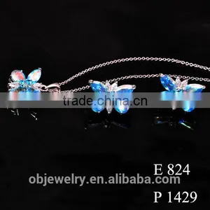 Fashionable Costume Wholesale Butterfly Jewelry Set thumbnail-1