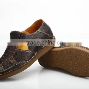 Italian Brand Mens Leather Sandals With Cheap Price thumbnail-6
