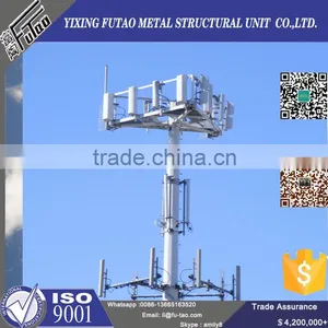 High Quality Galvanized Excellent Quality Steel Tubular Telecommunication Pole thumbnail-4