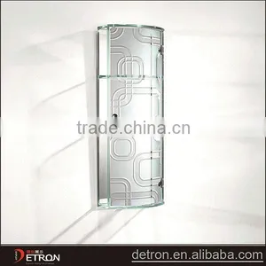 Fashionable Bathroom Glass Revolving Display Cabinet thumbnail-1