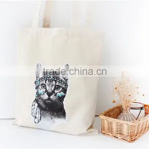 Beautiful Printed Canvas Bag, OEM Production Canvas Tote Bag thumbnail-4