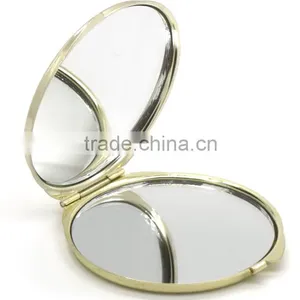 Promotional Custom Double Sided Metal Round Pocket Mirror thumbnail-1