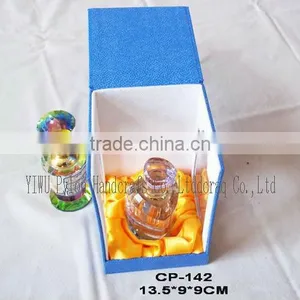 2012 Newest Fashion Design Blue Special Paper Perfume Box With Satin thumbnail-1