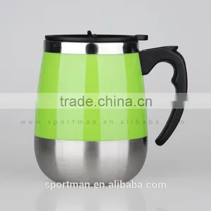 Fashional Auto Travel Mug Double Wall Stainless Steel Coffee&tea Mug Hot Selling Mug in China thumbnail-1