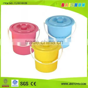 4.5L Plastic Water Bucket With Cover TJ15110125 thumbnail-1