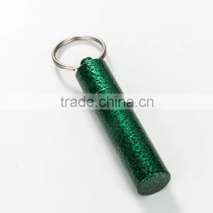 Aluminium Usefull Empty Pill Capsule Holder Keychain thumbnail-1
