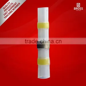 10 Pieces Heat Shrinkable Crimp&Solder Sleeves Butt Connectors for 4,0-6,0 mm Cable Transparent Yellow Lenght-39 mm thumbnail-2