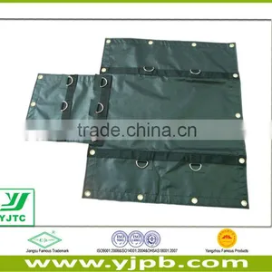16'x27' Rainproof Pvc Vinyl Lumber Truck Covers With 8foot Drop Tarps thumbnail-1