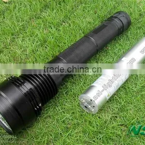 50W/38W 4500LM Waterproof Rechargeable HID Xenon Flashlight Hunting Camping Lamp Torch Black&Silver thumbnail-1