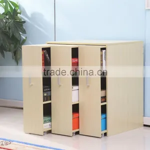 Combination Push Pull Bookcase Book Rack thumbnail-1