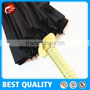 190t Pongee Material Waterproof Straight Umbrella With Samurai thumbnail-2
