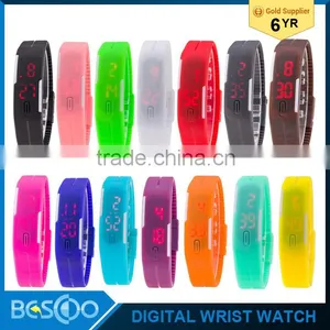 2016 Fashion Touch Screen Candy-color LED Bracelet Digital Watches Wrist Watch Sports Wristwatch Silicone Band Led Wristwatch thumbnail-1