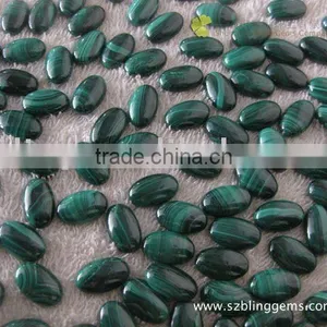Top Quality Natural Malachite Plain Oval Cabochon thumbnail-1