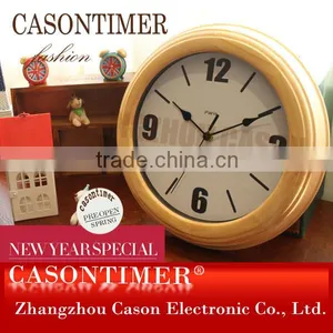 Round Wood Wall Clock thumbnail-1