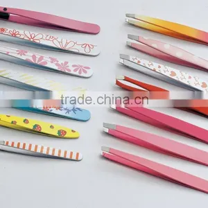 Colorful Painting Finish Silk Screen Pattern Tweezer thumbnail-1