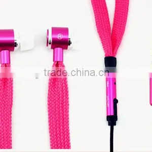 2016 Quality Bass Waterproof Headset Metal Ear With Wheat New Shoelace Headset thumbnail-2