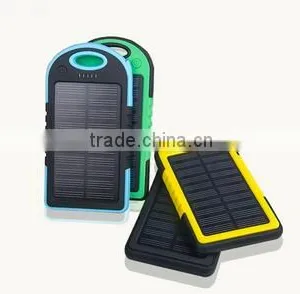 China Hot Sell Product Waterproof Mobile Phone Solar Power Bank Charger 5000mah thumbnail-1