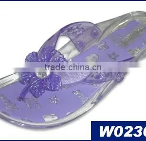 Clear Women Plastic Jelly Shoe Sandal thumbnail-1