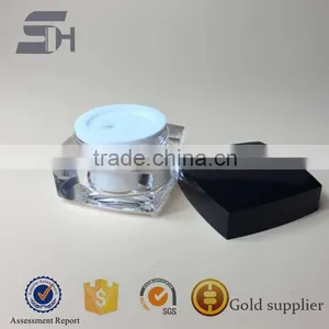 15ml,30ml,50ml Square Shaped Acrylic Cosmetics Cream Empty Jars thumbnail-3