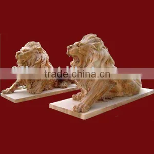 Hand Carved Lion Statue thumbnail-1