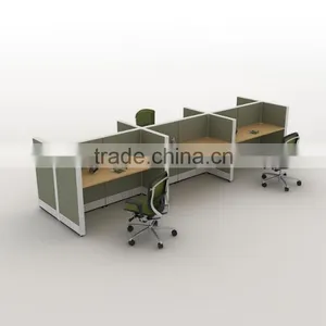 Modular Wooden Antique Office Desks for 6 Person Workstation (T8-Series) thumbnail-1