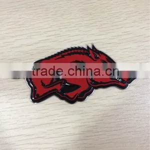 Custom Die Cut Self Adhesive Embossed Metal Sticker thumbnail-1