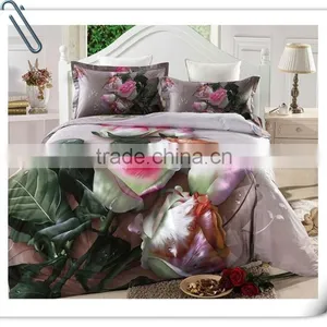 100% Polyester Fabric 2016 Bright Colors Flowers Fabric Brushed Soft Fabric of China thumbnail-5
