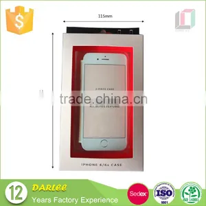 Hot Sale Creative Design Embossed UV Clear Window Custom Recyclable Packaging Box for Iphone Case thumbnail-5