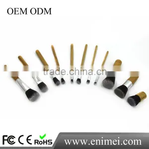 New Professional Makeup Brushes Wooden Naked 11pcs thumbnail-1