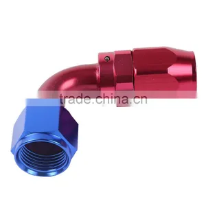 10AN AN10 10-AN 90 LIGHT RACING OIL/FUEL/GAS LINE HOSE END MALE FITTING ADAPTOR thumbnail-1