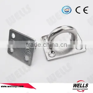Welded Ss304 Stainless Steel Sus316 Lifting Pad Eye Plate Door Hardware thumbnail-1