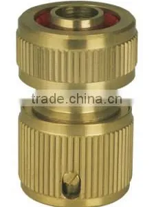 Brass Hose Connector With Stop thumbnail-1