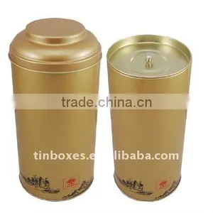Golden Wholesale Tea Tin With Inner Lid thumbnail-1
