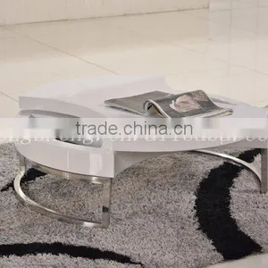 MDF Bake White Painting Side Table/coffee Table BJ2007 thumbnail-2