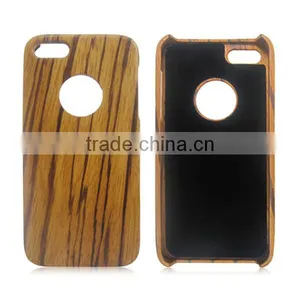 OEM Custom 100% Wood Smart Phone Case,zebra Wood Cover for IPhone5 5C thumbnail-6