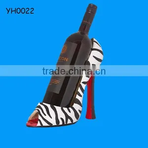 Leopard Printed High Heel Unique Wine Bottle Holder thumbnail-1