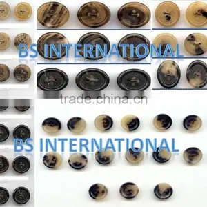 Buffalo Horn Bone Button Blanks thumbnail-4